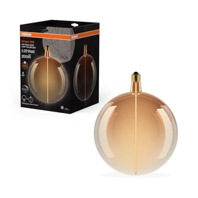 Imagen de OSRAM LED Vintage Big Globe E27 4,8W 818 Filamento marrón atenuable