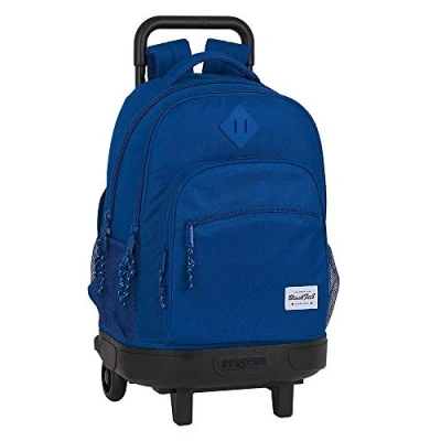 Imagen de Blackfit8 Mochila Safta Escolar con Carro Incluido y Espalda Acolchada Oxford, 330x220x450mm