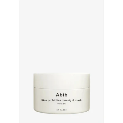Imagen de Abib Rice Probiotics Overnight Mask Barrera Jelly 80 ml K Cosmetics Máscara de Noche Antiedad Antiarrugas
