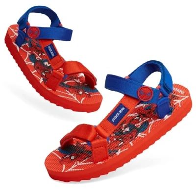 Imagen de Marvel Sandalias Niño, Zapatos de Verano con Correas Ajustables Regalos para Niños (Rojo, 33 EU)
