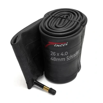 Imagen de Fincci 26 x 4,0 Pulgadas 48mm Cámara de Aire Schrader Válvula Interior para Gorda MTB Montaña Bici Bicicleta