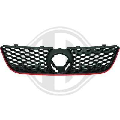 Imagen de DIEDERICHS HD Tuning 2205240 Parrilla Rojo, negro VOLKSWAGEN: Polo IV Hatchback (9N) 1.9 TDI, 1.4 16V, 1.2 12V, SDI,