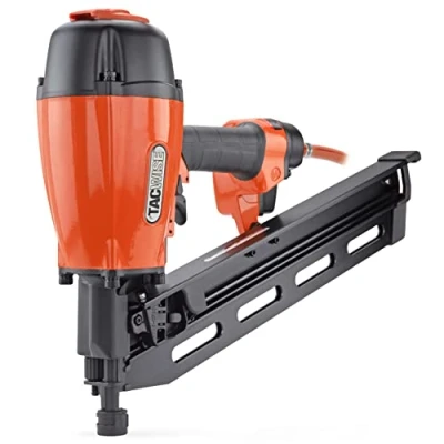 Imagen de TACWISE KSN90V Clavadora Neumática para Clavos en Peine Inclinados, Usa Inclinados a 21 de 50 90 mm largo y 2,8 3,3 diámetro Tiras Plástico, Naranja/Negro