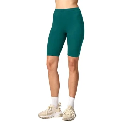 Imagen de Merry Style Leggins cortos Mallas Deportivas Mujer Shorts Pantalones para verano de mujeres MS10 145 (Verde Esmeralda, L)