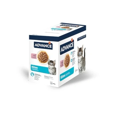 Imagen de Advance Comida Húmeda para Gatitos con Pavo, Multipack 12 x 85 g, Total 1.02 kg