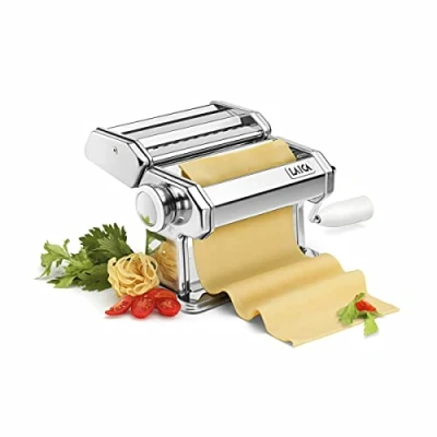 Imagen de Máquina para hacer pasta Laica PM2000 permite accesorios más tipos de pasta, incluye pinza fijación y manivela, se le puede añadir motor, en acero inxidable.