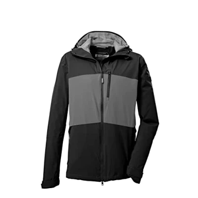 Imagen de killtec Men&#039;s Chaqueta funcional/chaqueta outdoor con capucha y ventilación en las axilas KOS 31 MN JCKT, black, S, 39227 000