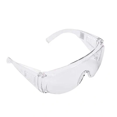 Imagen de riou Plegable Gafas Protectoras, de Seguridad Antivaho Transparent a prueba Polvo salpicaduras Impacto (1 PC)