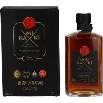 Imagen de KAMIKI Intense Wood Blended Malt Whisky 48% Vol. 0,5l in Giftbox