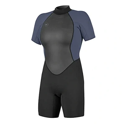 Imagen de O&#039;Neill Reactor II 2mm Back Zip Spring Wetsuit Traje húmedo, Unisex, Negro/Niebla, 44,5 EU