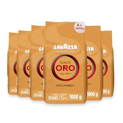 Imagen de Lavazza Qualità Oro, Café en Grano, pack de 6, 6 x 1000g