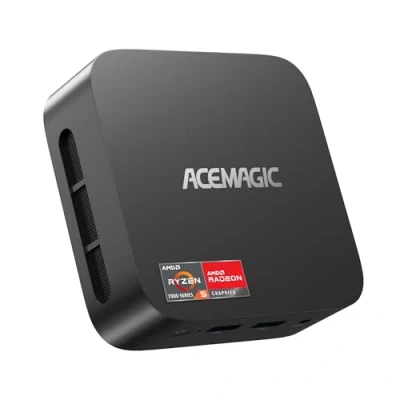 Imagen de ACEMAGIC K1 Mini PC, AMD Ryzen 5 7430U (6C/12T, hasta 4,3 GHz), Ordenadores de Sobremesa 16GB RAM DDR4 512GB M.2 2280 SSD, BT 5.2/WiFi 6/para Oficina, Ordenador Pequeño
