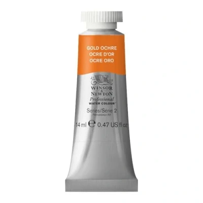 Imagen de Winsor &amp; Newton Acuarela Profesional Pintura de Acuarela, Alta Luminosidad, Resistente a la Luz, Calidad Archivo, Tubo 14 ML, Color Ocre Oro