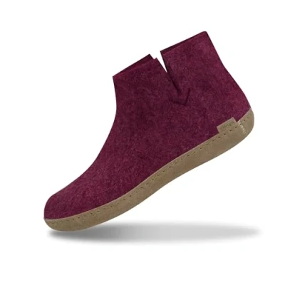 Imagen de glerups dk G Ankle Shoe Unisex Adulto Zapatillas de Fieltro,Pantufla, Rosa (Cranberry),37 EU