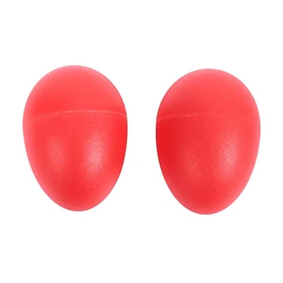 Imagen de Aflytep 1 par de Huevos Musical Maracas percusion plastico Rojo