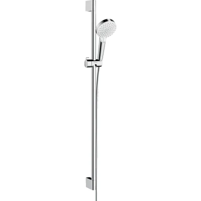 Imagen de Hansgrohe 26538400 Crometta Vario set de ducha, 2 tipos chorro, ahorro agua, 0,90m, blanco/cromo