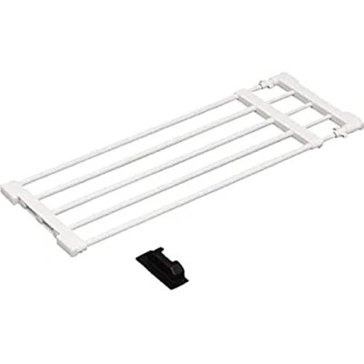 Imagen de Iris Ohyama, Tendedero en Pared telescópico sin taladrar, 5 barras, 65 95 cm, perforación, baño, vestidor Telescopic Storage Rack H J NST65 Blanco