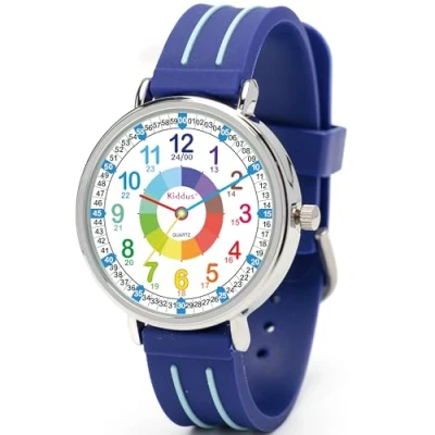 Imagen de Kiddus Time Teacher Classic Reloj Blue para niños, Talla: One Size,