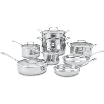 Imagen de CUISINART Contour Batería de cocina (acero inoxidable, 13 piezas)