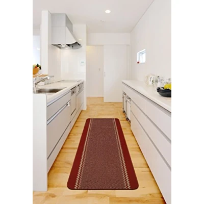 Imagen de William Armes Kilkis 3800114 Alfombra de Cocina Lavable, Color Rojo, 180 x 67 cm