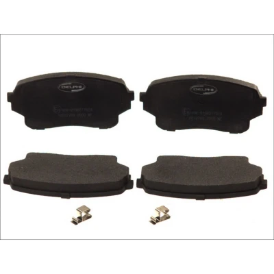 Imagen de DELPHI LP2000 Juego de pastillas freno con avisador acústico desgaste Chapa antichirridos accesorios SUZUKI: Grand Vitara 2 SUV