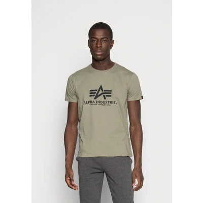Imagen de ALPHA INDUSTRIES Basic Camiseta, Hombre, Verde (Olive), XXL