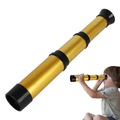 Imagen de telescopio para niños Monocular de Bolsillo Impermeable Plegable del Pirata catalejo, Juguete retráctil Mano, Jomewory