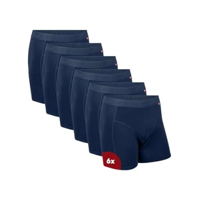 Imagen de DANISH ENDURANCE 6 Pack Calzoncillos Bóxer Algodón Orgánico Premium, Boxer Hombre Suave Sin Etiquetas Azul Marino XL