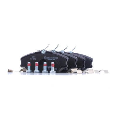 Imagen de BOSCH 0 986 494 656 Juego de pastillas freno Low Metallic Chapa antichirridos con muelle RENAULT: MEGANE 1, 1 Classic, LAGUNA