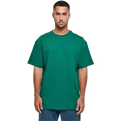 Imagen de Build Your Brand Camiseta Pesada de Gran tamaño, Verde, XXXXXL para Hombre