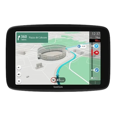 Imagen de GPS Tom Go Superior 7, 7 &quot;, Mapas del mundo, Negro