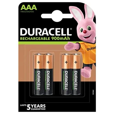 Imagen de Batería de DURACELL, Stay Charged NiMH AAA 850 mAh 4PK Juego Puntos Directa