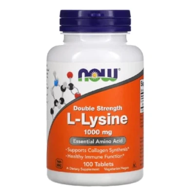 Imagen de Now Foods L LYSINE 1000 mg Lisina Apoya el sistema inmunológico y la producción de colágeno 100 tabletas