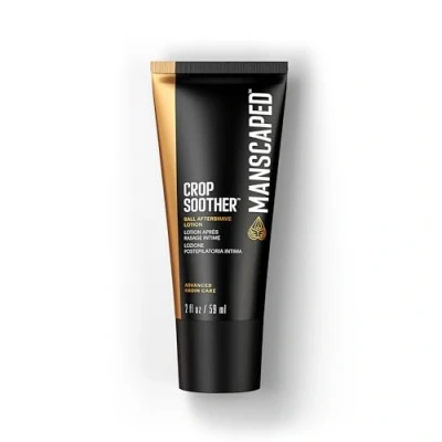 Imagen de MANSCAPED® Crop Soother™ Loción aftershave íntima Enriquecida con áloe, avena coloidal, karité, manteca de semillas cacao y aceite cártamo, para calmar aliviar la piel después del afeitado