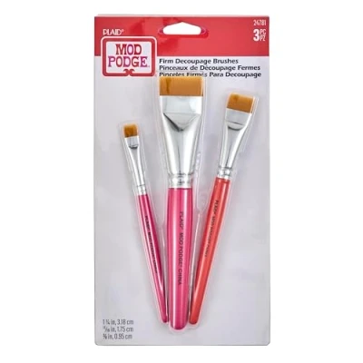 Imagen de Mod Podge decoupage Brushes x3, Acrílico, Multi Colour, one size