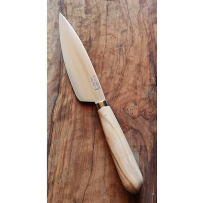 Imagen de PALLARES Cuchillo Cocina Mango Redondo Madera de Olivo.Acero Inoxidable 16cm.