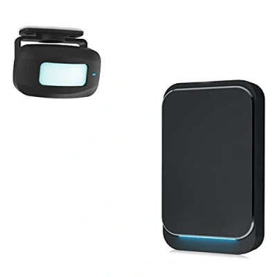 Imagen de Aktivstar Sensor de Movimiento con Sonido Alarma para entradas/Sensor Casa y Comercios,Timbre Inalámbrico Puerta,Alarma Seguridad,Detector Presencia Portátil,Negro