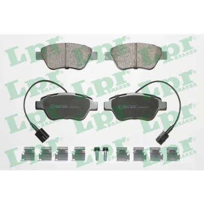 Imagen de LPR 05P1656K Juego de pastillas freno con tornillos accesorios FIAT: Grande Punto Hatchback, 500 II Hatchback