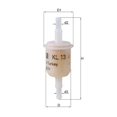 Imagen de Filtro combustible MAHLE ORIGINAL KL 13
