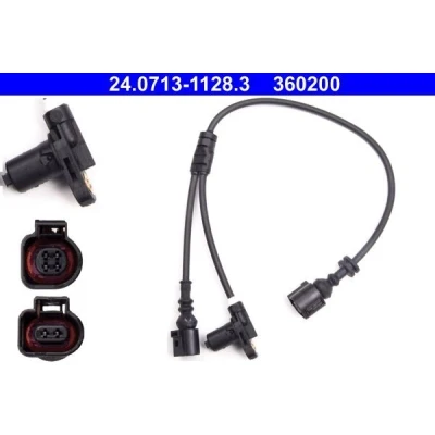 Imagen de ATE 24.0713 1128.3 Sensor de ABS 474 preparado para indicador desgaste VOLKSWAGEN: Sharan I, SEAT: Alhambra I
