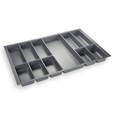 Imagen de Orga box® IV UNIVERSAL Cubertero de Color Gris Argentado para Cajón 80 cm (473,5 x 726 mm)