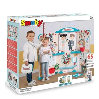 Imagen de Smoby práctica pediatra, Plegable para niños, Juego de rol Preescolar, 135 x 41 120 cm, Infantil Grande, niños a Partir 3 años