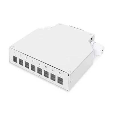 Imagen de DIGITUS LWL Caja de empalme para montaje en carril DIN (8 puertos)
