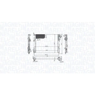 Imagen de MAGNETI MARELLI 350213213600 Radiador, refrigeración del motor RENAULT: TRAFIC 2 Kasten, Bus, OPEL: Vivaro A Furgón, Combi