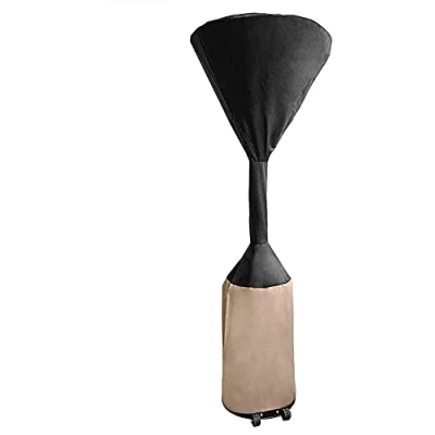Imagen de Onlyfire Cubierta de calefactor patio Standup Duradera y resistente al agua Se adapta a 86,5 cm cúpula redonda 47 base cuadrada, negro / camel calentador (89 &quot;/ 226cm alto)