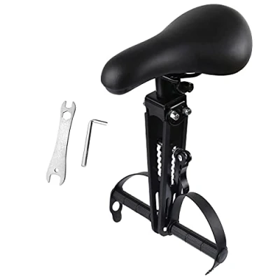 Imagen de Bomoya Sillín de Bicicleta para niños, montaña, Asiento Desmontable Montar en la Parte Delantera, niños 2 a 5 años, Compatible con Todos los ATV Adultos