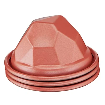 Imagen de Tefal Creabake Set 3 Moldes Volcano Creabake, repostería, 7.5 cm, revestimiento antiadherente, sistema apilable, recetas creativas dulces y saladas, repostería fácil