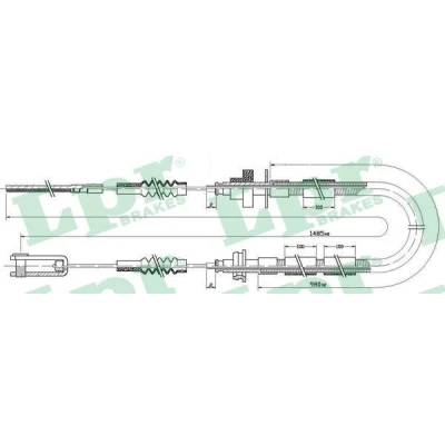 Imagen de LPR C0433C Cable de Embrague MERCEDES BENZ: MB 100 Furgón