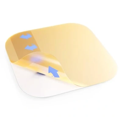 Imagen de Paquete de 10 vendajes adhesivos para heridas hidrocoloides estériles Cutiderm extrafinos cm x