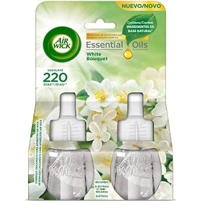 Imagen de Air Wick Eléctrico recambios de Ambientador Automático Eléctrico, Esencia para Casa con Aroma a Flores Blancas (White Bouquet), 2